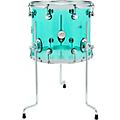 DW Design Series Acrylic Floor Tom With Chrome Hardware 14 x 12 in. Sea Glass