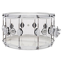 DW Design Series Acrylic Snare Drum With Chrome Hardware