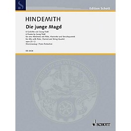 Schott Die junge Magd, Op. 23, No. 2 (6 Poems from Georg Trakl) Composed by Paul Hindemith