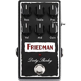 Open Box Friedman Dirty Shirley Overdrive Effects Pedal Level 1