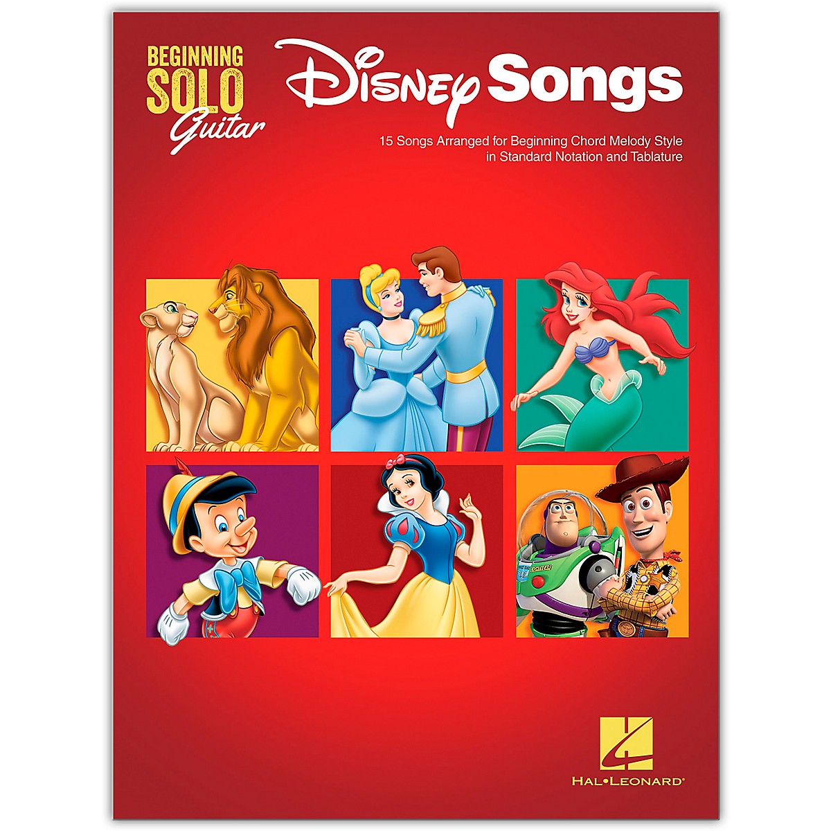 Hal Leonard Disney Songs - Beginning Solo Guitar - 15 Songs Arranged ...