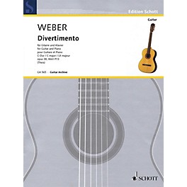 Schott Divertimento Op. 38, WeV P. 13 (Guitar and Piano) Guitar Series Softcover