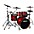 ddrum Dominion Birch 5-Piece Shell Pack With Ash Veneer Red Burst