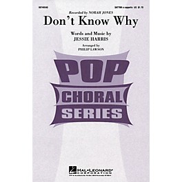 Hal Leonard Don't Know Why SATTBB A Cappella by Norah Jones arranged by Philip Lawson