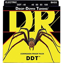 DR Strings Drop Down Tuning Lite 4-String Bass Strings (40-100)