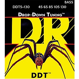 DR Strings Drop Down Tuning Medium 5-String Bass Strings (45-130)