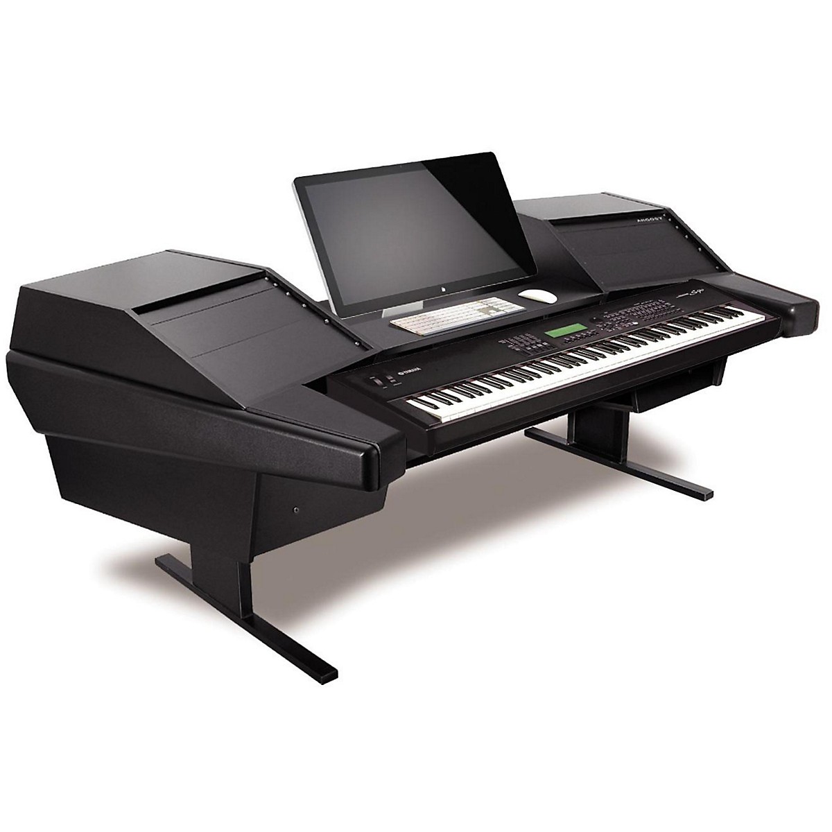 Argosy Dual 15K803 Keyboard Workstation Black Powder Coated Trim