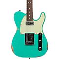 Fender Custom Shop Dual Stack HS Telecaster Relic Electric Guitar Sea Foam Green Sparkle Top with Natural Body