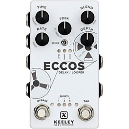 Keeley ECCOS Delay/Looper Effects Pedal White
