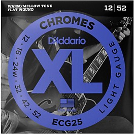 D'Addario ECG25 Chromes Light Electric Guitar Strings