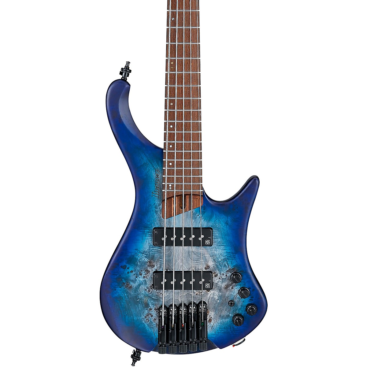 Ibanez EHB1505 5String Ergonomic Headless Bass Pacific Blue Burst Flat
