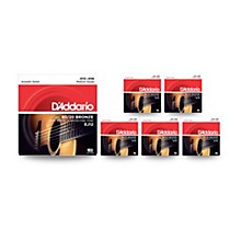 D'Addario EJ12 80/20 Bronze Medium Acoustic Guitar Strings - 6-Pack
