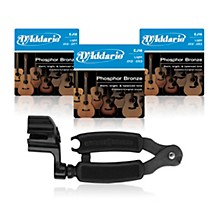D'Addario EJ16 Phosphor Bronze Light Acoustic Guitar Strings 3-Pack With Pro-Winder String Winder/Cutter
