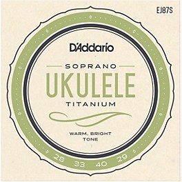 Open Box D'Addario EJ87S Titanium Soprano Ukulele Strings Level 1