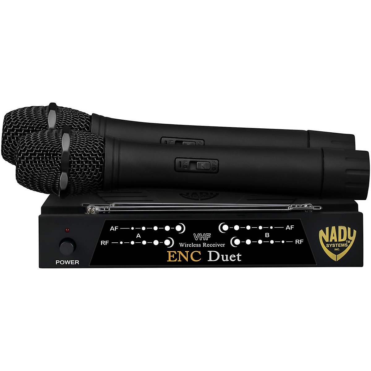 Nady ENC Duet Wireless Handheld Microphone System Band B and D Guitar