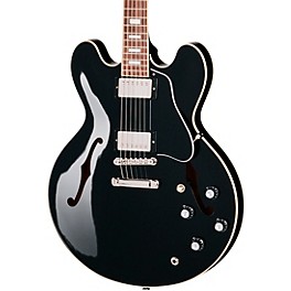 Gibson ES-335 '60s Block Guitar Center-Exclusive Semi-Hollow Electric Guitar Ebony