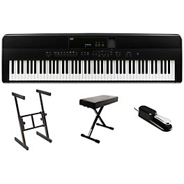 Kawai ES520 Digital Piano Black Essentials Bundle