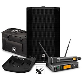 Electro-Voice EVERSE 12 Weatherized Battery-Powered Loudspeaker With RE3 Wireless Handheld ND76 Microphone Set, Duffel Bag...
