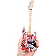 EVH Frankenstein (Red and White) Miniature Replica Guitar - Van Halen Approved