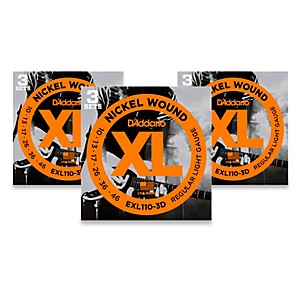 D'Addario EXL110 Nickel Light Electric Guitar Strings - 9 Sets  