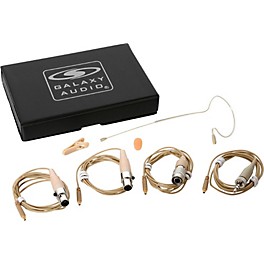 Open Box Galaxy Audio ESM8 Omnidirectional Single-Ear Headset Microphone With Four Mixed Cables