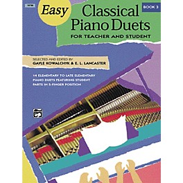 Alfred Easy Classical Piano Duets for Teacher and Student Book 3