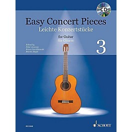 Schott Easy Concert Pieces for Guitar, Volume 3 Guitar Series Softcover with CD