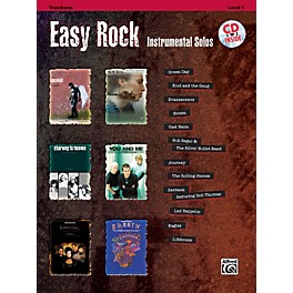 Alfred Easy Rock Instrumental Solos Level 1 Trombone Book & CD