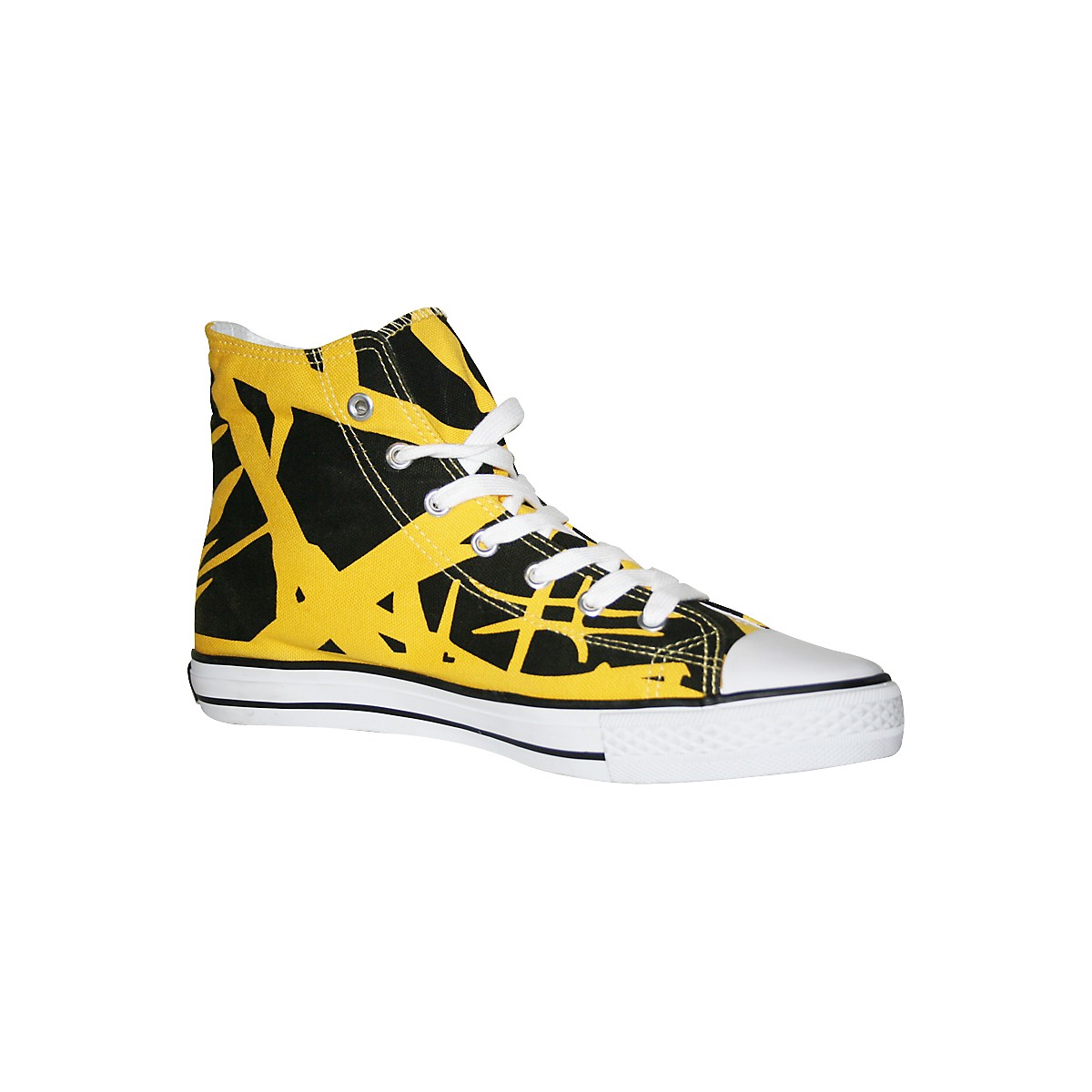 EVH Eddie Van Halen HiTop Sneakers Yellow/Black 5