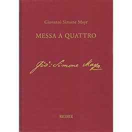 Ricordi Einsiedeln Mass in C min (Messa a Quattro) Full Sc with Critical Comm Hardcover by Mayr Edited by Jacob