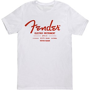 Fender Electric Instruments Men's T-Shirt X Large White | Guitar Center