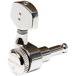 Open Box Graph Tech Electric Locking 3+3 Contemporary Tuning Machine Set 2-Pin Level 1 Chrome