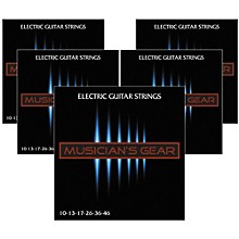 Musician's Gear Electric Nickel Plated Steel Guitar Strings 10-46 - 5-Pack