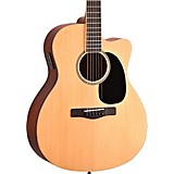 Element Series ME1ACE Auditorium Cutaway Acoustic-Electric Guitar Natural Striped Sapele, Solid Spruce top