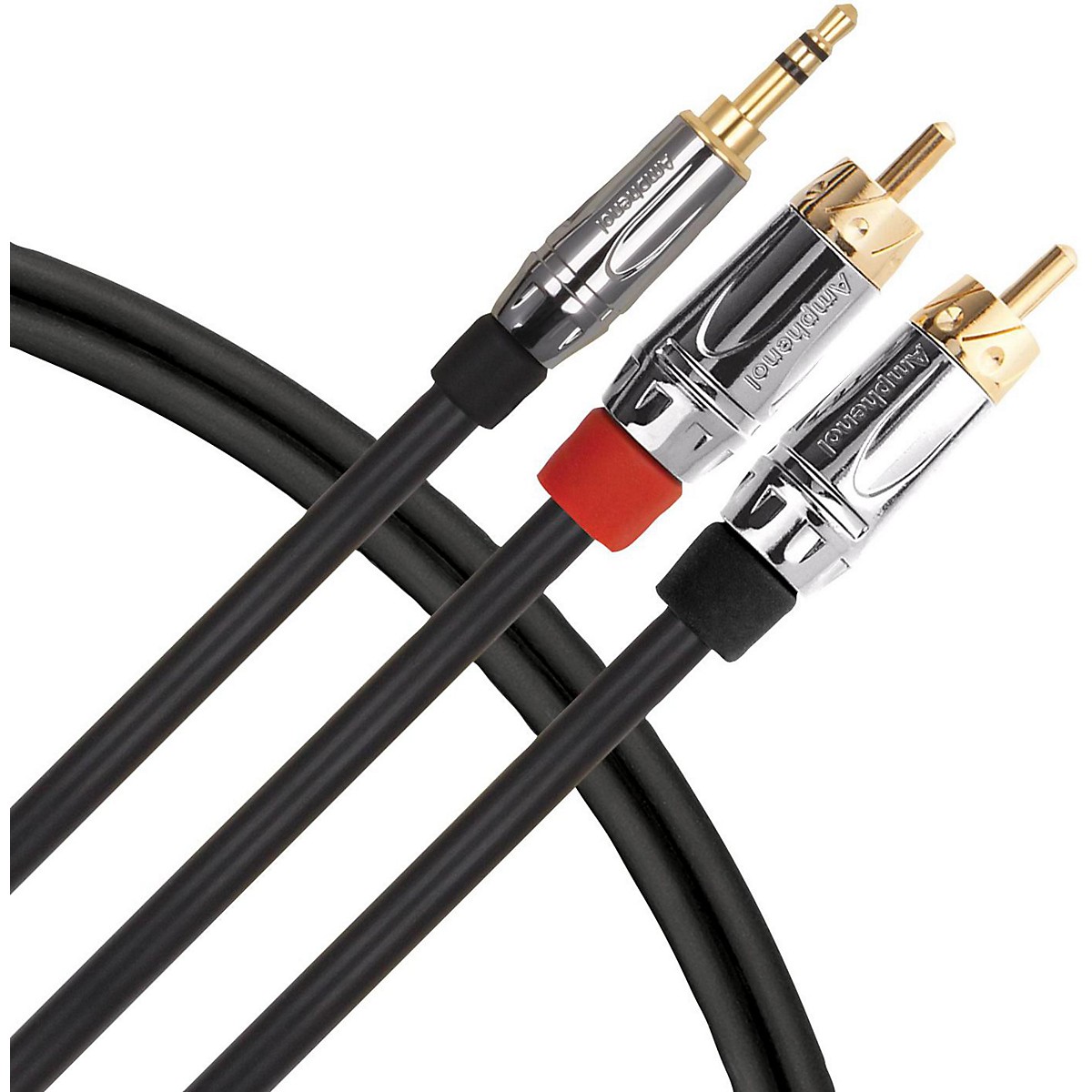 Livewire Elite Interconnect YCable 3.5 mm TRS Male to RCA Male 3 ft