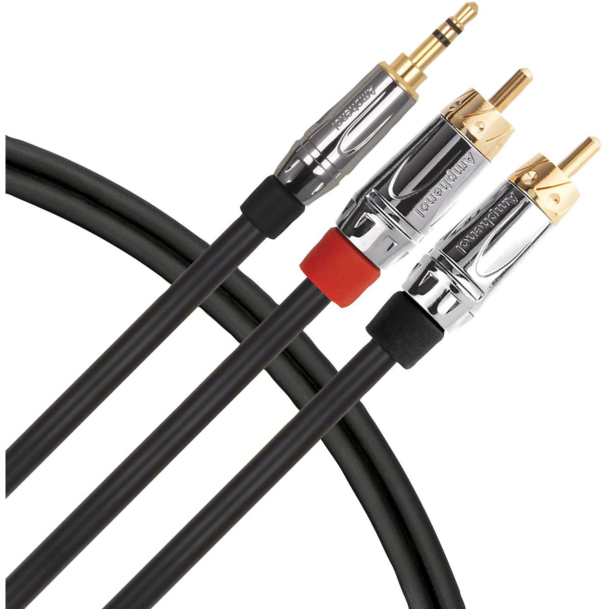 Livewire Elite Interconnect Y-Cable 3.5 mm TRS Male to RCA Male 9 ft