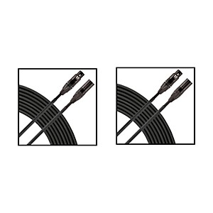 Livewire Elite Quad Microphone Cable 2-Pack 25 ft. Black