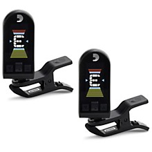 D'Addario Equinox Rechargeable Clip-On Tuner 2-Pack