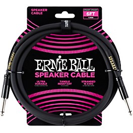 Ernie Ball Ernie Ball Speaker Cable Black Straight/Straight