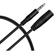 Essential 3.5mm TRS Male to 3.5mm TRS Female Headphone Extension Cable 10 ft. Black