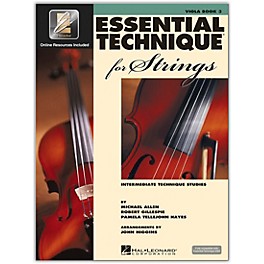 Hal Leonard Essential Technique for Strings - Viola 3 Book/Online Audio