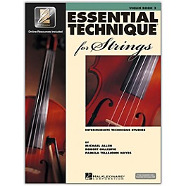 Hal Leonard Essential Technique for Strings - Violin 3 Book/Online Audio