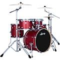 Ludwig Evolution 5-Piece Drum Set With Paiste Cymbals - Crimson Sparkle