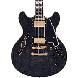 D'Angelico Excel Series Mini DC Semi-Hollow Electric Guitar With USA Seymour Duncan Humbuckers and Stopbar Tailpiece