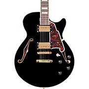 Excel Series SS Semi-Hollow Electric Guitar With Stopbar Tailpiece Black