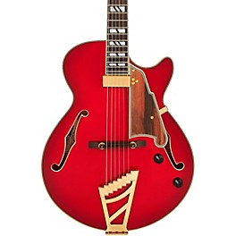 D'Angelico Excell SS Soho Hollowbody Electric Guitar With Stairstep Tailpiece Dark Cherry Burst