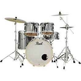 Pearl Export New Fusion 5-Piece Drum Set With Hardware Smokey Chrome