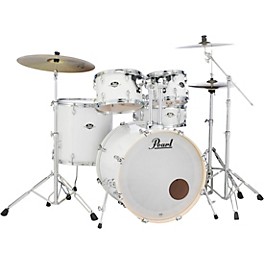 Open Box Pearl Export New Fusion 5-Piece Drum Set with Hardware Level 1 Pure White