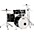 Pearl Export Standard 5-Piece Drum Set with Hardware Jet Black