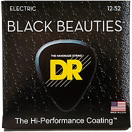 DR Strings Extra Life BKE-12 Black Beauties Extra Heavy Coated Electric Guitar Strings